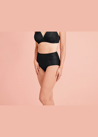 Трусики коригувальні 2 шт. високі з ефектом утяжки для жінки LYCRA® 435836/н чорний Esmara С эластичным поясом (326098528)