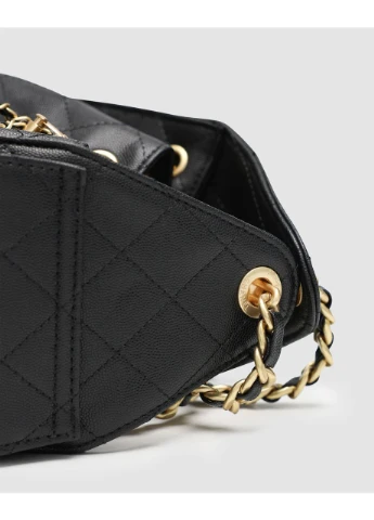 Сумка CHANEL 25 Mini Handbag in Grained Calfskin Black / Gold Шанель No Brand (377510366)