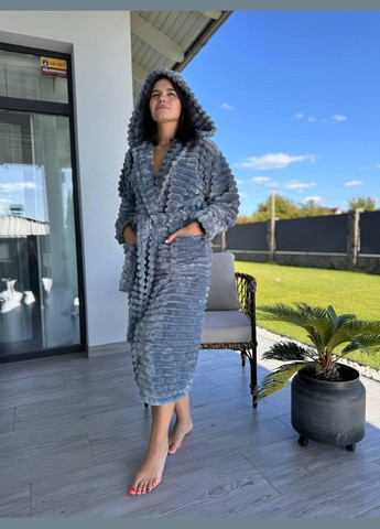 Халат женский махровый гипоаллергенный шарпей (П4К-Al-sharpey-halat-002-02) No Brand (308864294)