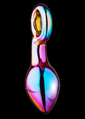 Анальний плаг із боросилікатного скла GLAMOUR GLASS CHUNKY RING PLUG No Brand (294181809)