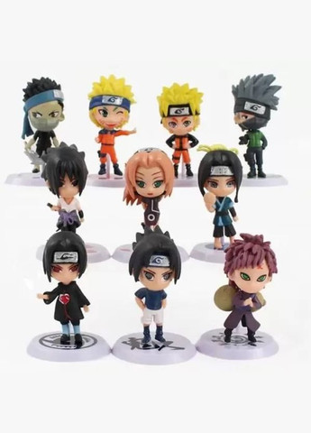 Наруто Naruto Сакура Забуза Гаара Саске набір фігурок аніме колекційні ігрові фігурки 10шт Shantou (280257979)