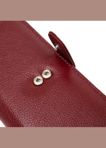 Жіночий гаманець із натуральної шкіри із монетницею 19392 Темно-червоний st leather (306881456)
