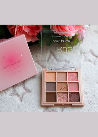 Нежная палетка теней для век Pink Rose Juju Dream 9 цветов Kiss Beauty (314872898)