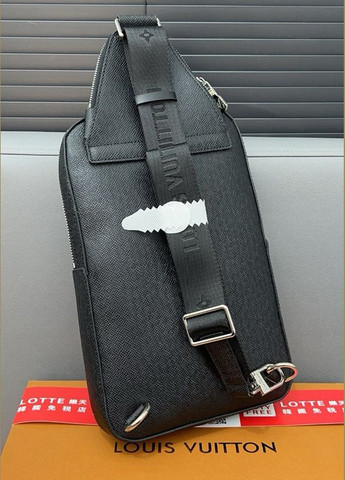 Мужская нагрудная сумка Louis Vuitton черная No Brand (303829508)
