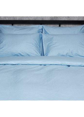 Комплект постільної білизни Satin Stripe «» Полуторний Євро 160х220 наволочки 2х70х70 (MS-820008667) Moon&Star Ocean Calm (356112869)