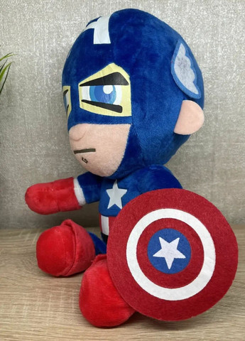 М'яка іграшка Капітан Америка з щитом 55 см плюшевий супергерой Marvel My Kigu (372049680)