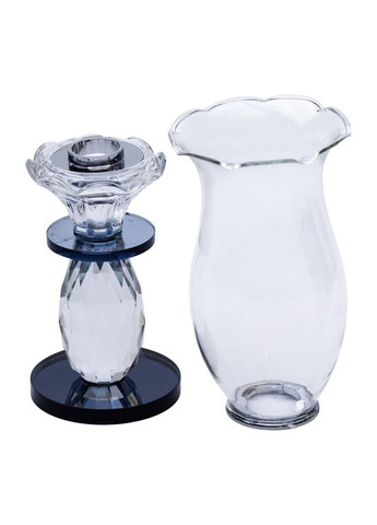 Підсвічник скляний 7×25.5 см підсвічник декоративний келих на ніжці HP-4-1S (A-034053) Yiwu (352274569)