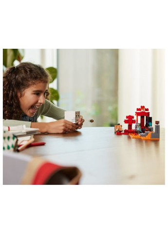 Конструктор Minecraft Засідка біля порталу в Нижній світ 352 деталей (21255) Lego Minecraft Засідка біля порталу в Нижній світ 352 д (366514754)