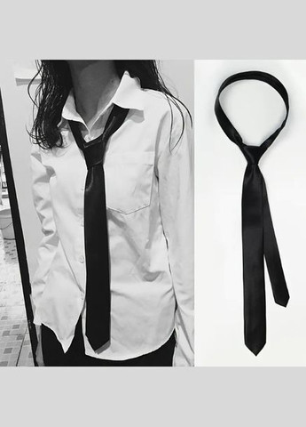 Галстук женский Классический черный No Brand (325700197)