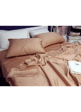Постільна білизна Беж(165), сатин PREMIUM Сімейний розмір, наволочки 70/70 No Brand (363190771)