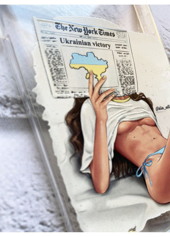 Чехол с утолщенными углами на Samsung Galaxy A24 (A245) 4G:: Девушка с газетой (принт 31) Creative (360678201)