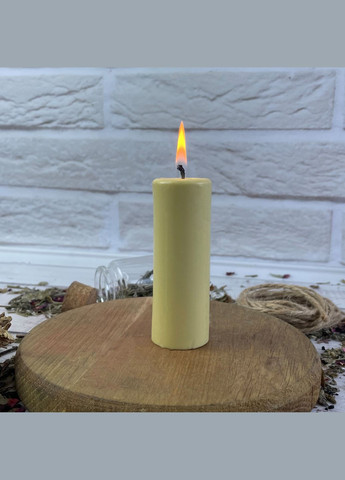 Белая восковая свеча - цилиндр 3,5х10 см 5Candles (322347345)