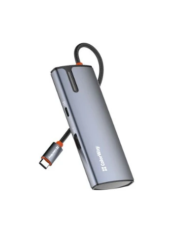 Порт-реплікатор Docking Station USB-C 5-в-1 Type C PD 100W/USB3.0х3/HDMI 4К (CW-HUB01) Colorway (397311961)