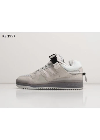 Сірі літні кросівки adidas bunny x forum low gray адідас бед бані сірі No Brand