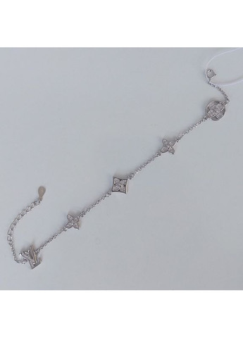 Браслет из серебра женский LOVE со вставками 17,5+3 см No Brand (355921877)