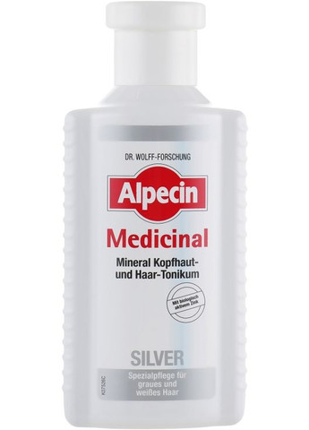 Тоник для седых волос Medicinal Silver 200ml (486869-141056) Alpecin (368660842)