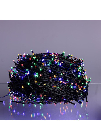 Гирлянда Рождественская фея уличная 100 (м) 1000 LED черный провод Мультиколор CF1000L100MBML Garlando (370373158)