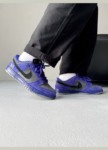 Фіолетові Осінні кросівки чоловічі і жіночі nike sb dunk low x supreme purple | найк сб данк фіолетові No Brand