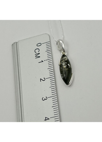 Кулон серебряный с янтарем 1,2 г No Brand (369736725)