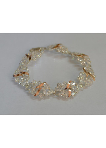 Срібний браслет з золотими вставками Silver Style (367113132)