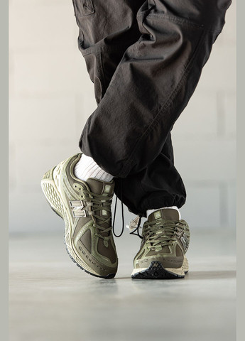 Оливковые (хаки) демисезонные кроссовки мужские new balance 1906r khaki green | нью баланс 1906 хаки No Brand