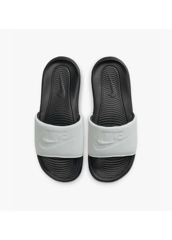 Цветные повседневные мужские шлепанци victori one slide черный белый Nike