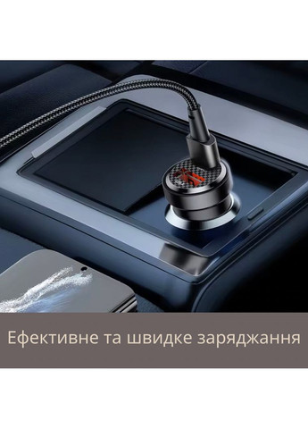 Автомобільний зарядний пристрій Toocki Usb A + Usb C швидка зарядка на 2 порти ( ) A+ (366666240)
