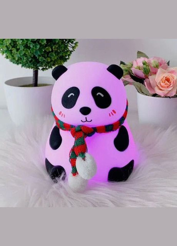 Дитячий силіконовий нічник Панда Panda Silicone Lamp LJC-142-A акумуляторний світильник іграшка для сну No Brand (317619378)