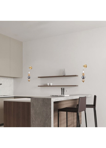 Настінний скляний світильник/бра 5W (88-W39323 AB+SM+AM) No Brand (370069549)