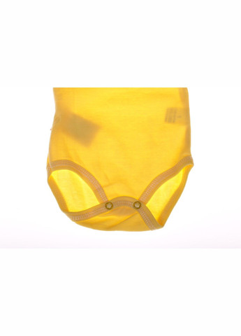 Боди с коротким рукавом однотонный желтый интерлок MiniPapi 68 см (31460) BABYKROHA (297200089)