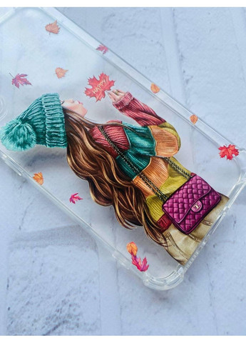 Чехол с утолщенными углами для Xiaomi Redmi 7A:: Девушка с листьями (принт 221) Creative (359495276)