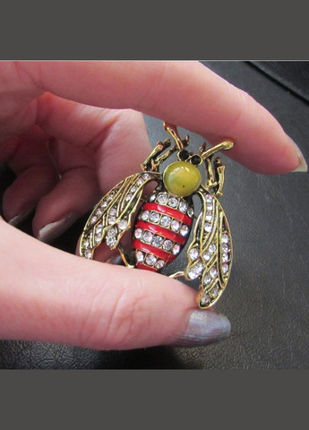 Винтажный стиль - брошь насекомое в стразах, 10-868 Fashion Jewelry (336550564)