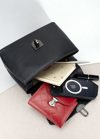 Сумка жіноча шкіряна маленька 03342 чорна Virginia Conti (301765855)