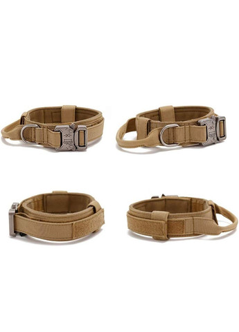 Ошейник для собак, нейлоновый с металлической пряжкой-фастекс, Коричневый M (38-47см) No Brand (299915627)