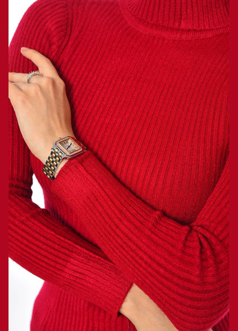 Гольф жіночий трикотажний бордового кольору Let's Shop (304368556)