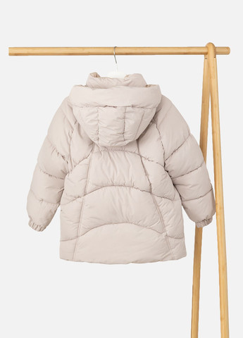 Молочная зимняя куртка для девочки цвет молочный cb-00229565 Yuki