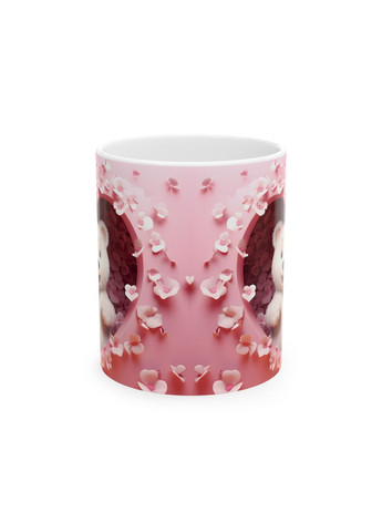 Керамічна чашка з дизайном "Ведмедик"- 2 No Brand (368671445)