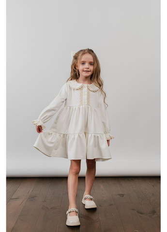 Молочное платье праздничное для девочки "карина" denchik (dn-7309) Деньчик (369620293)