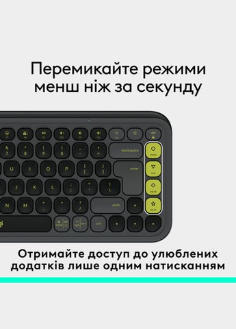 Клавиатура POP Icon Keys Bluetooth RU Graphite (920013157) Logitech (315396114)
