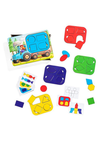 Дитячий пазл-сортер "Трактор" (ПСД195) PSD195 танграм Ubumblebees (344447457)