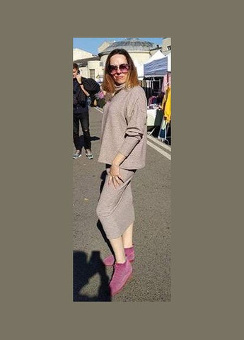 Пудровая повседневная юбка ангора 2 Льва