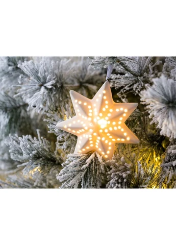 Led ночник звезда белая керамика h12см (1010125) Гранд Презент (305412816)