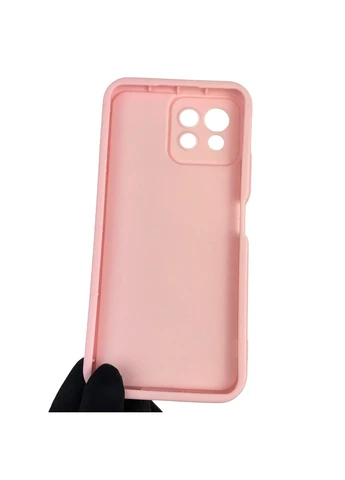 Чехол силиконовый оригинальный Soft Touch с 3D принтом вишенки для Mi 11 Lite 5G NE розовый (Полная защита камеры) Xiaomi (378976170)