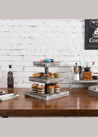 Подставка для десертов из дерева Самбук браш (КИП-000728) No Brand (327850335)