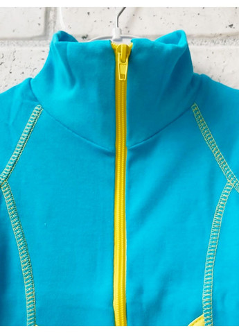 Дитяча кофта на дівчинку з довгим рукавом на блискавці, інтерлок із накатом на спинці No Brand (368883050)