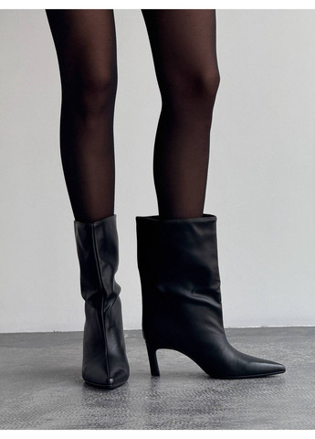 Черные демисезонная демисезонные ботильоны No Brand