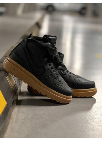 Чорні Осінні кросівки чоловічі nike air force 1 gore-tex найк аір форс 1 преміум No Brand