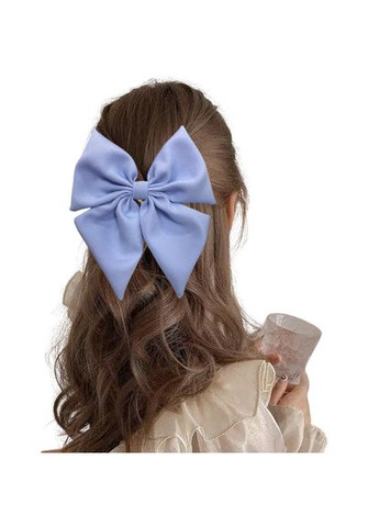 Бант для волосся з костюмної тканини Hand Made 16х18см, заколка автоматик Handmade (368772273)