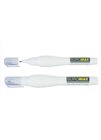 Коректор ручка канцелярський 12 мл металевий кінчик Коректор-ручка Buromax (308989244)