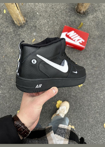 Чорні Зимовий стильні кросівки з хутром No Brand